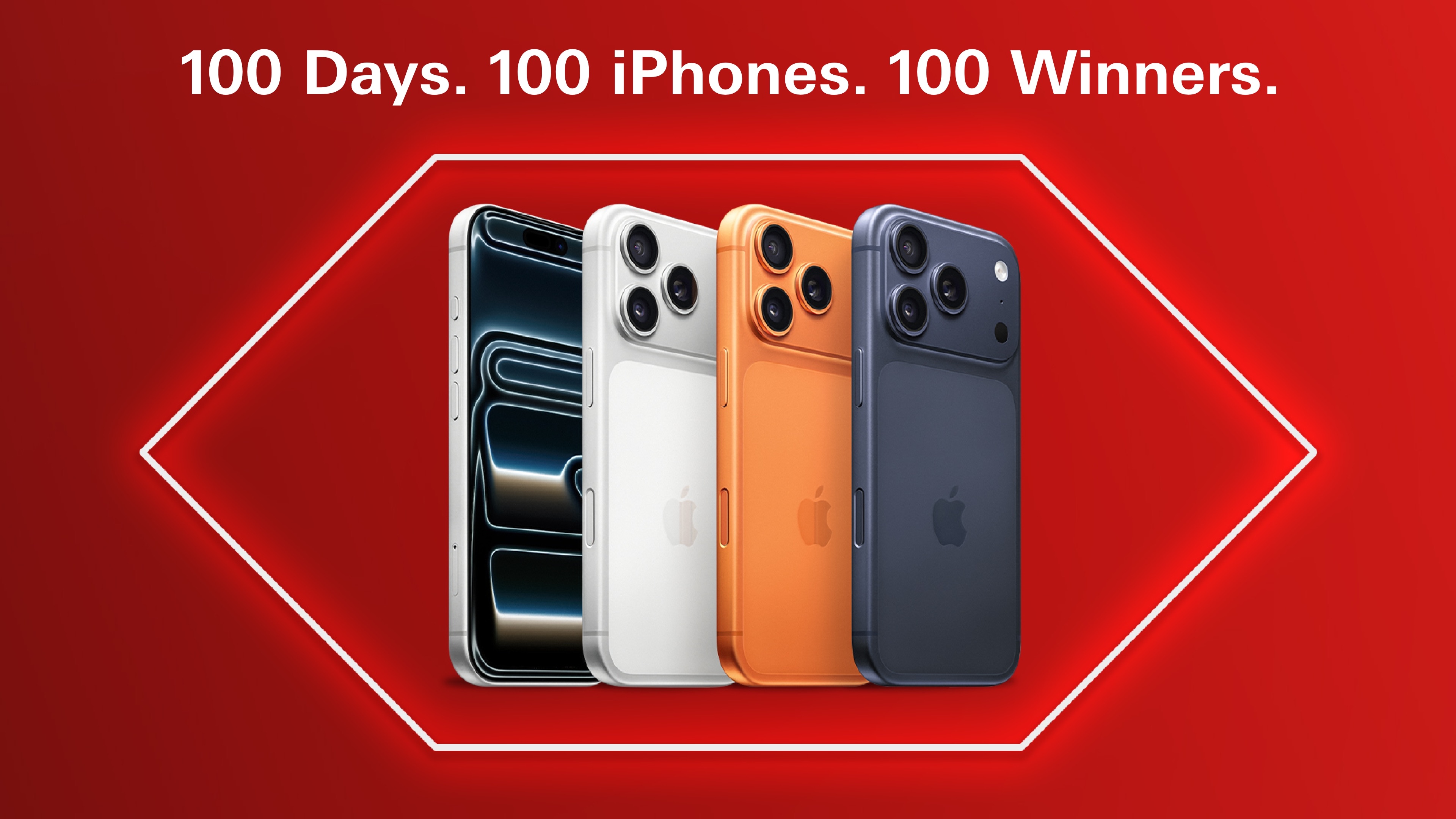 100 Days. 100 iPhones. 100 Winners.